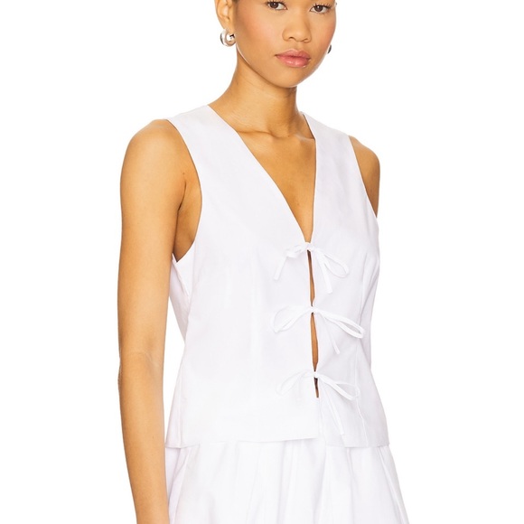 NWT Steve Madden Aliza Top & Malena Shorts Set White Size M - Picture 10 of 10